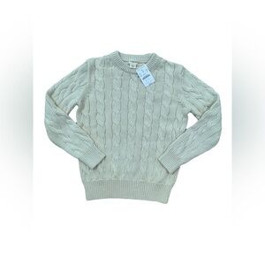 Crewcuts NWT Size S, 6-7, Cream Cable Knit Sweater